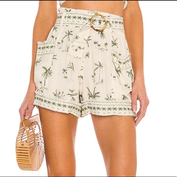 Disilvio Shorts in Ocean Drive Palm - Show me Your MuMu (top sold separately) - Picture 2 of 5